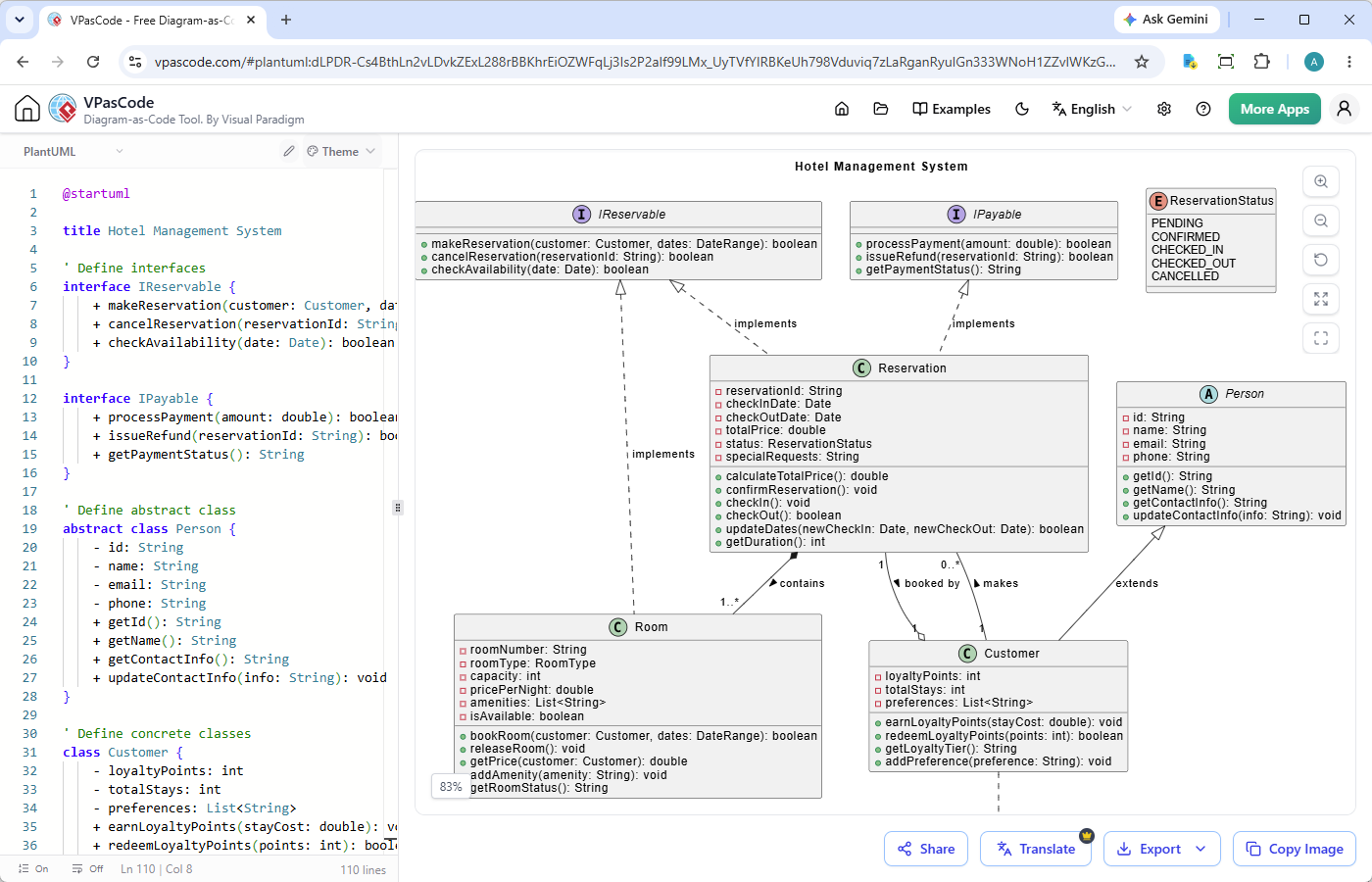 Screenshot of Visual Paradigm VPasCode diagram-as-code tool