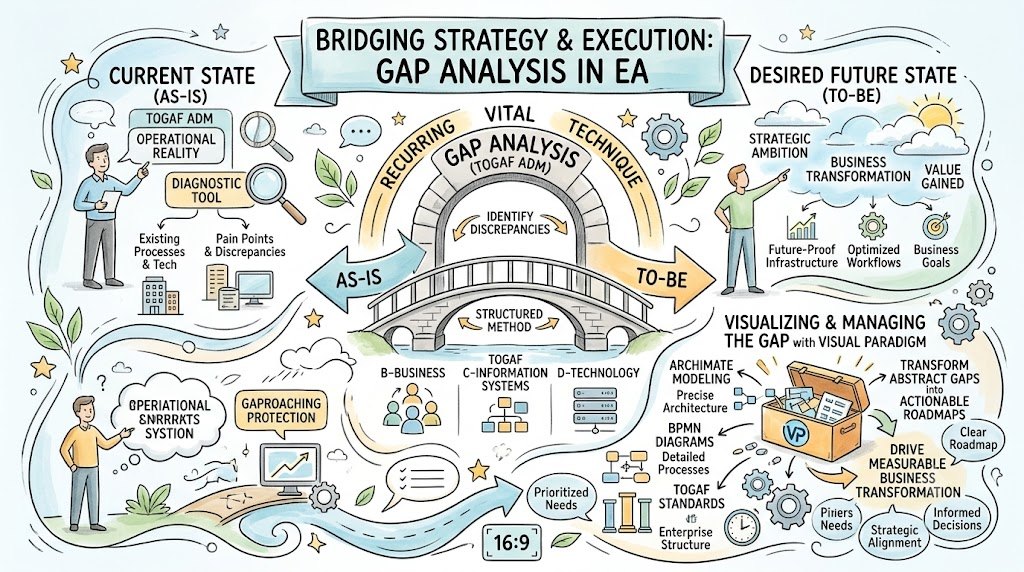 Bridging Strategy & Execution: Gap Analysis In EA with Visual Paradigm