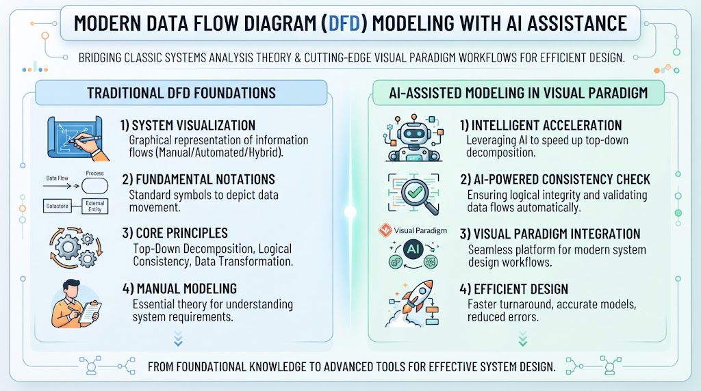 Top-Down Decompostion DFD with AI Asistance with Visual Paradigm
