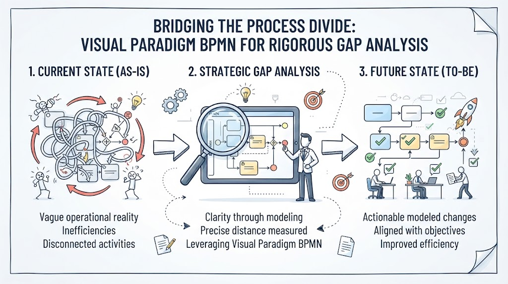 Bridging the Process Divide: A Visual Paradigm BPMN Case Study on Identifying and Closing Operational Gaps
