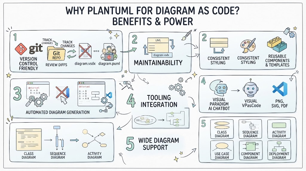 Why PlantUML For Diagram As Code: Benefits & Power Using VPasCode