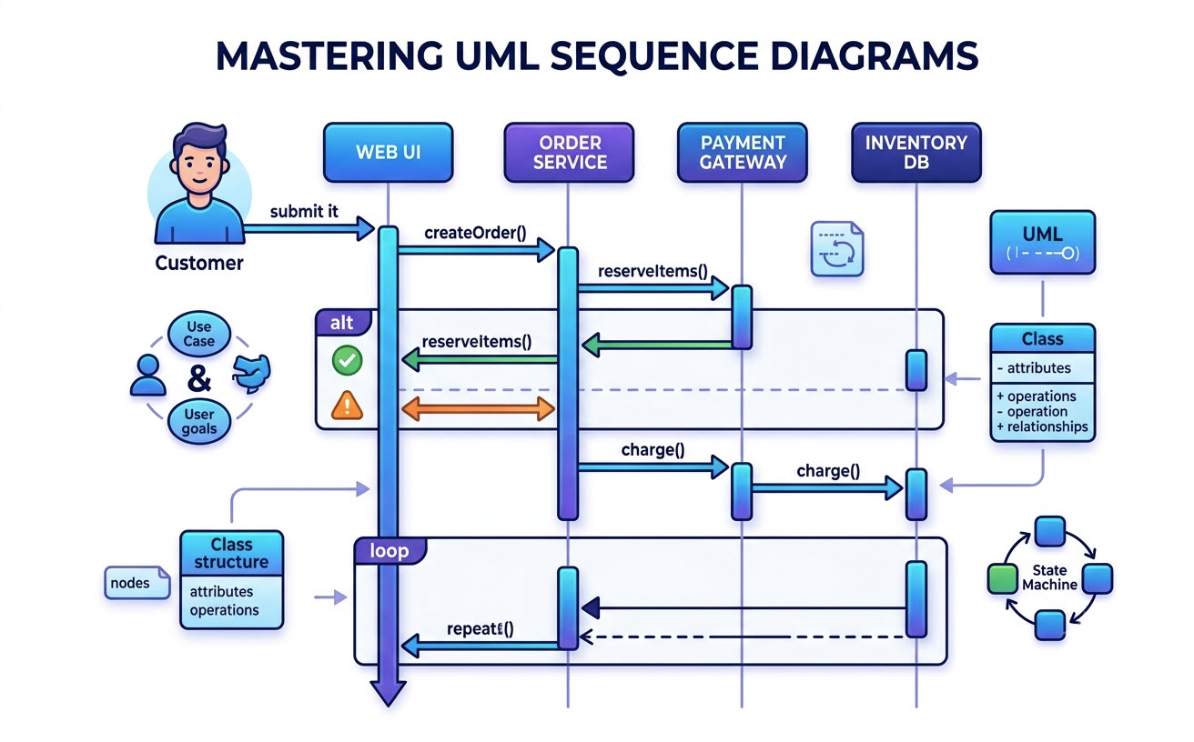 Mastering UML Sequence Diagrams: A Comprehensive Guide to Modeling Time-Ordered Interactions Mastering UML Sequence Diagrams: A Comprehensive Guide to Modeling Time-Ordered Interactions
