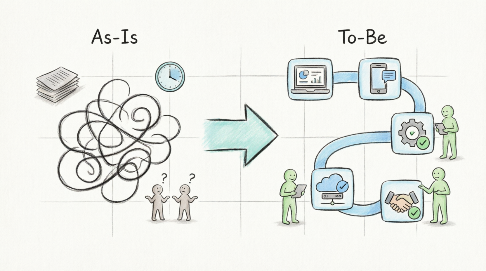 Guide to As-Is and To-Be Process Modeling with BPMN