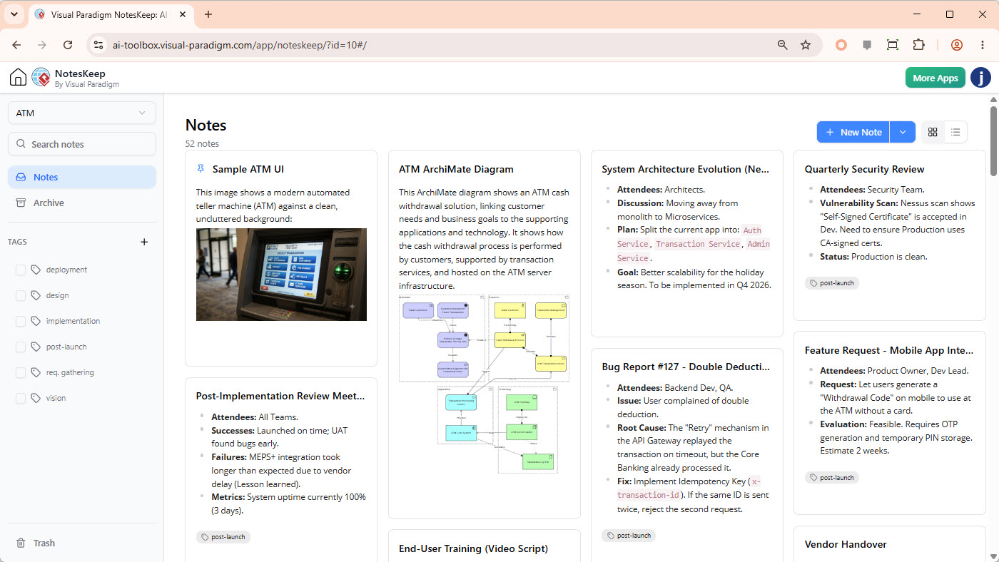 Visual Paradigm NotesKeep - Enterprise Team Knowledge Management & Smart Documentation
